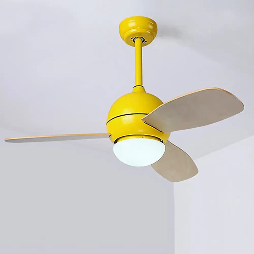 36’ Nordic Minimalist LED Ceiling Fan Light with Remote - Lighting > lights Fans