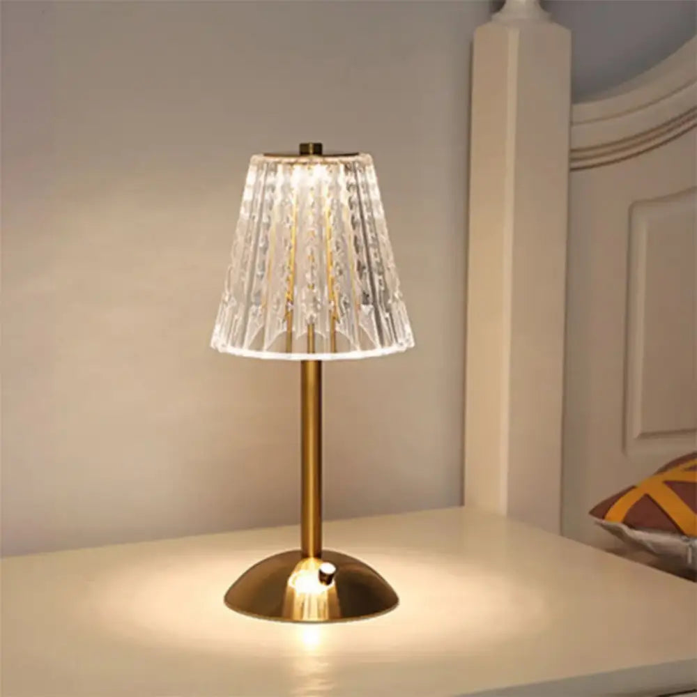 Crystal Retro Table Lamp with Dimming Modes - Lighting > & Floor Lamps lamps