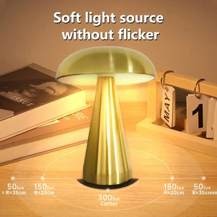 Danish Mushroom Table Lamp - Touch Sensor LED - Lighting > & Floor Lamps lamps
