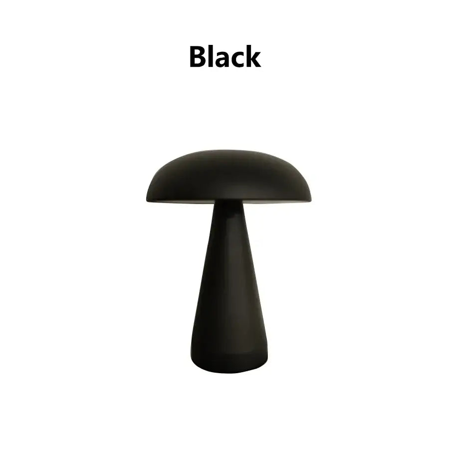 Danish Mushroom Table Lamp - Touch Sensor LED - Black - Lighting > & Floor Lamps lamps