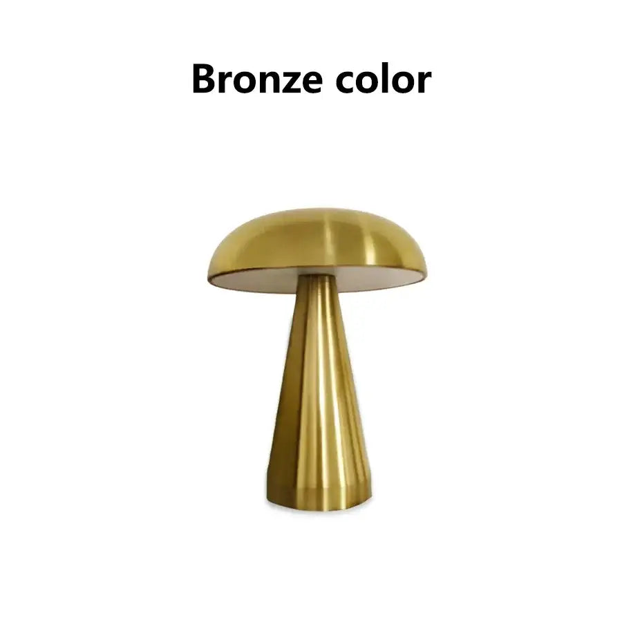 Danish Mushroom Table Lamp - Touch Sensor LED - Bronze - Lighting > & Floor Lamps lamps