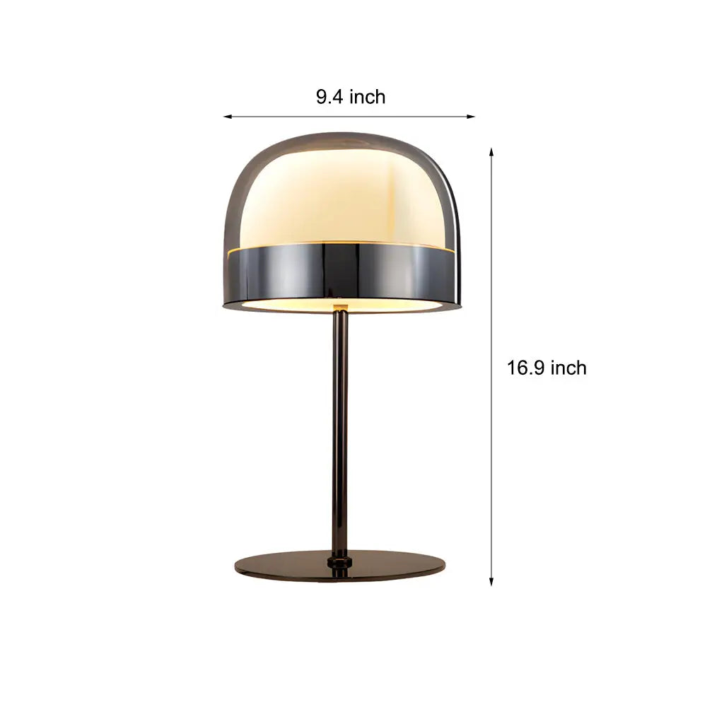 Equatore Glass Shade Table Lamp with Integrated LED - Lighting > & Floor Lamps Desk