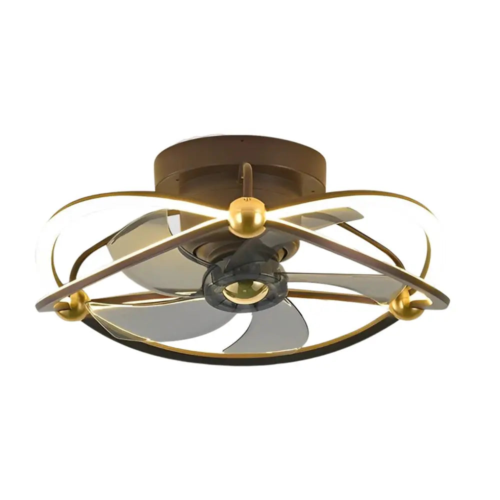 Intelligent Adjustable LED Ceiling Fan Light with Remote - Lighting > lights Fans