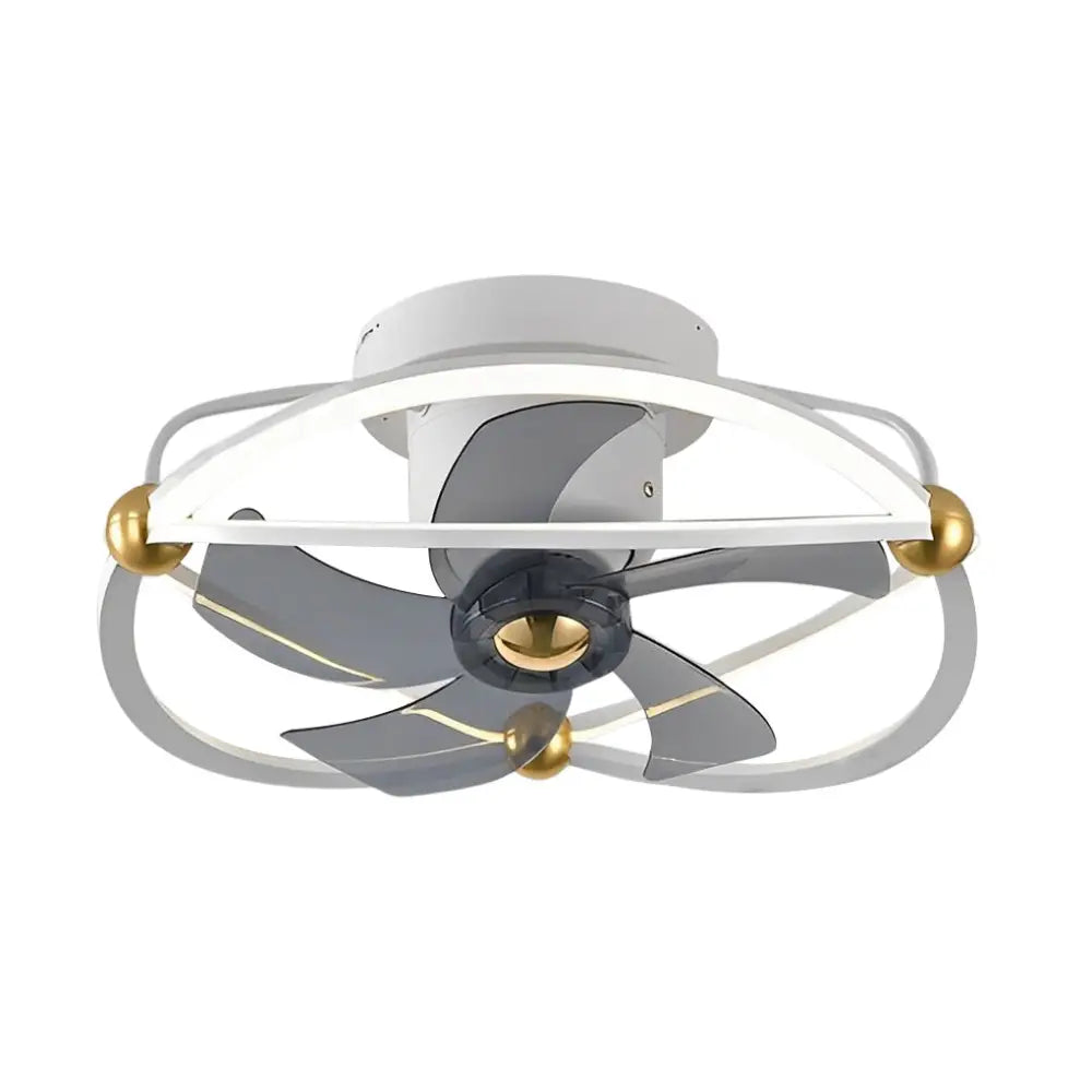 Intelligent Adjustable LED Ceiling Fan Light with Remote - Lighting > lights Fans
