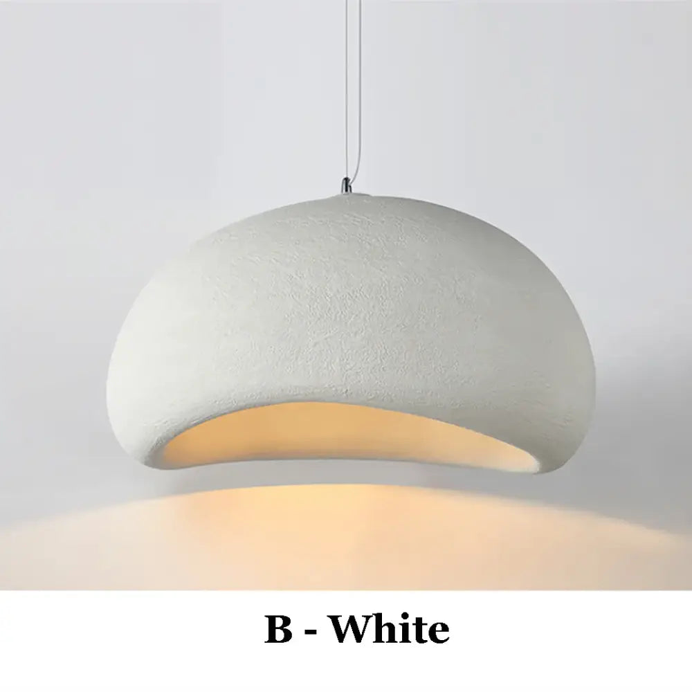 Japanese Wabi-Sabi Chandelier Cloud Pendant Light - B - White / D30 x H150cm(D7.87’x