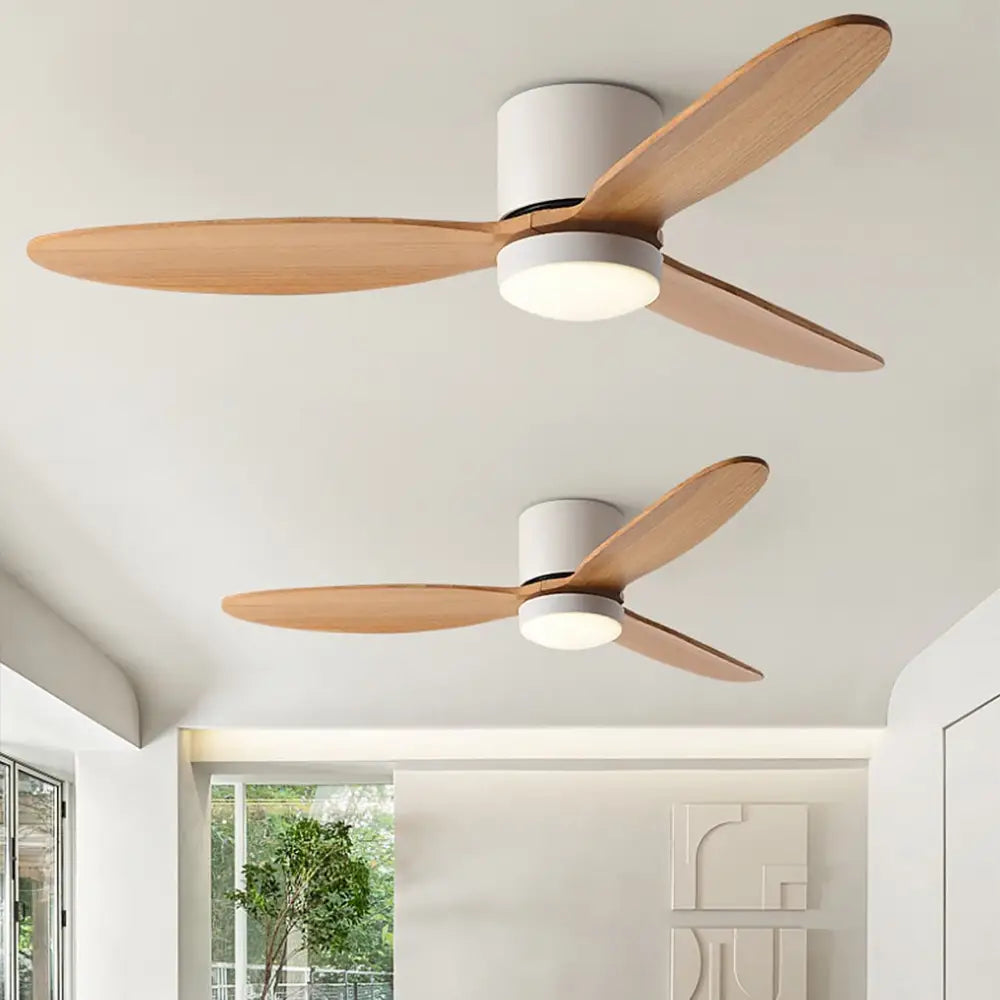 LED Nordic Flush Mount Ceiling Fan Light Chandelier - Lighting > lights Fans