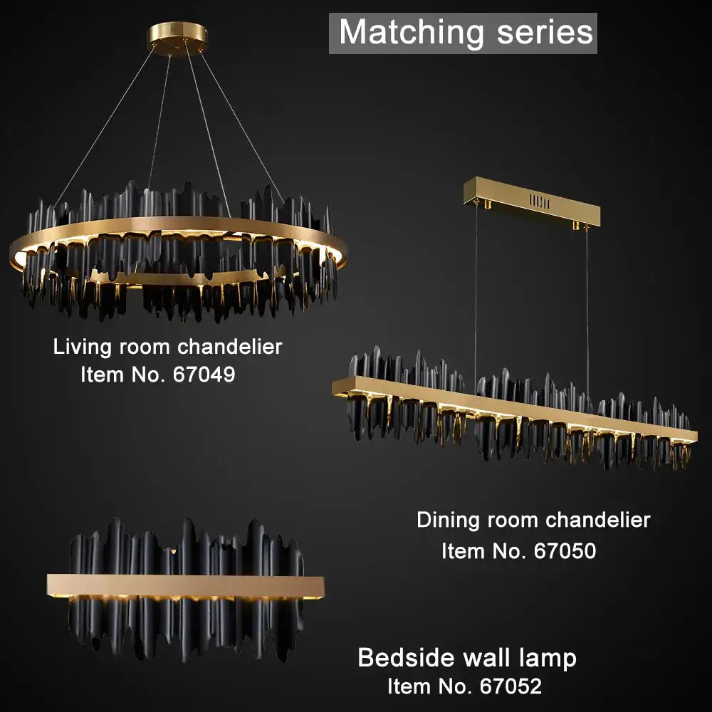 Luxury Black Modern Wall Sconces for Bedroom Living Bedside