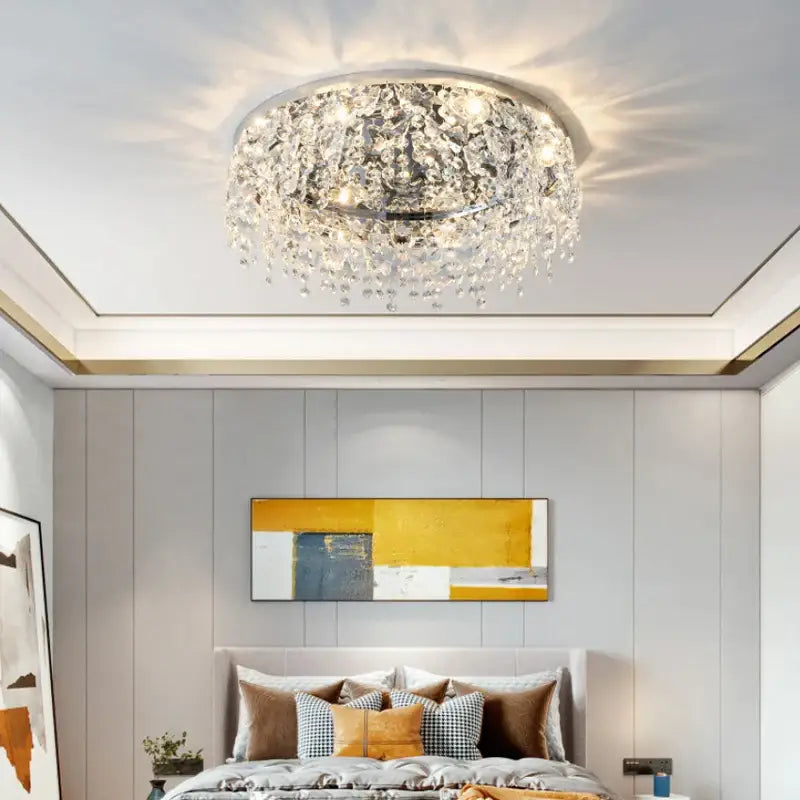 Luxury Ceiling Butterfly Crystal Chandelier for Living Bedroom