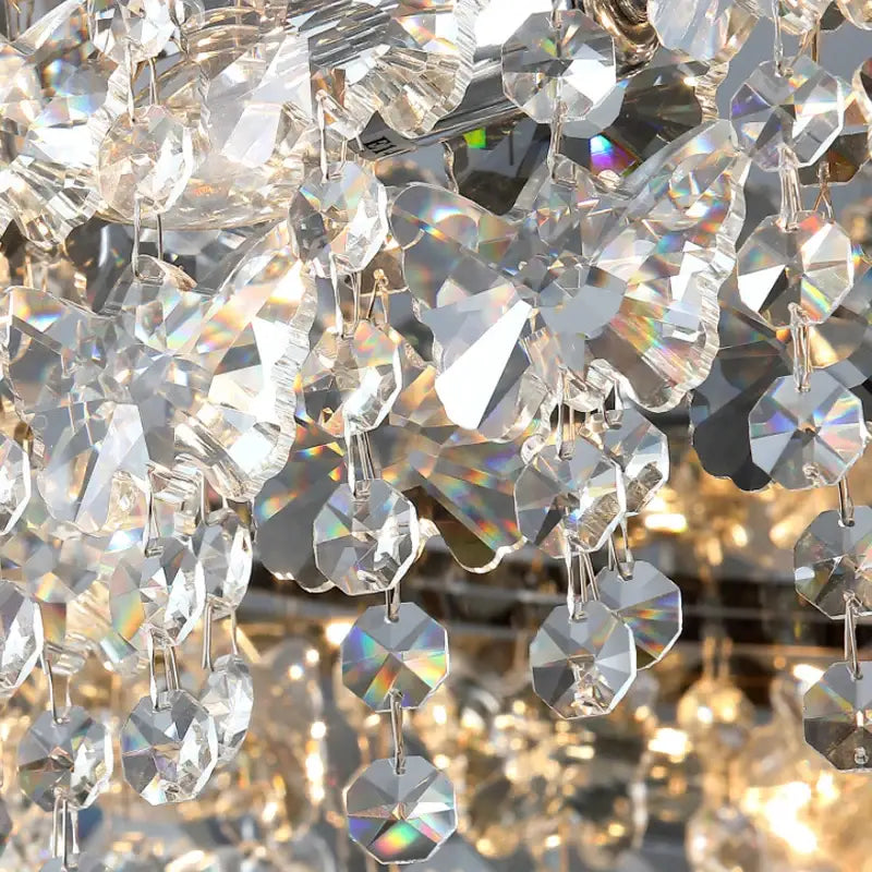 Luxury Ceiling Butterfly Crystal Chandelier for Living Bedroom