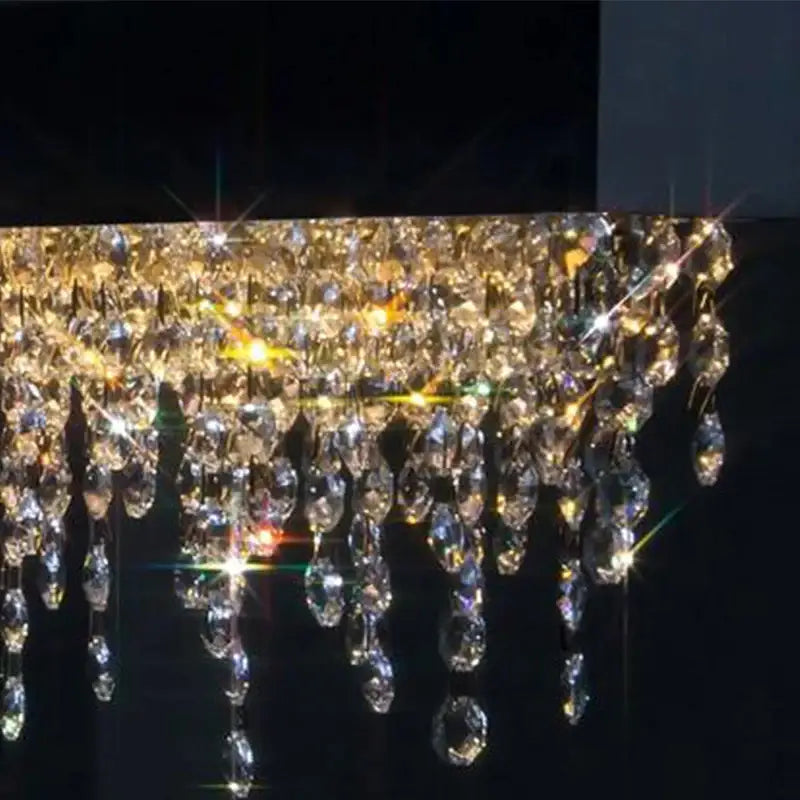 Luxury Gold Crystal Wall Sconce for Bedside Bedroom Living - Sconces