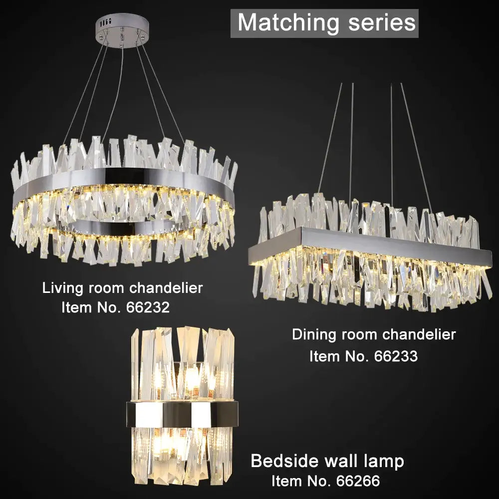 Luxury Modern Crystal Wall Sconce for Bedside Bedroom Hallway - Sconces