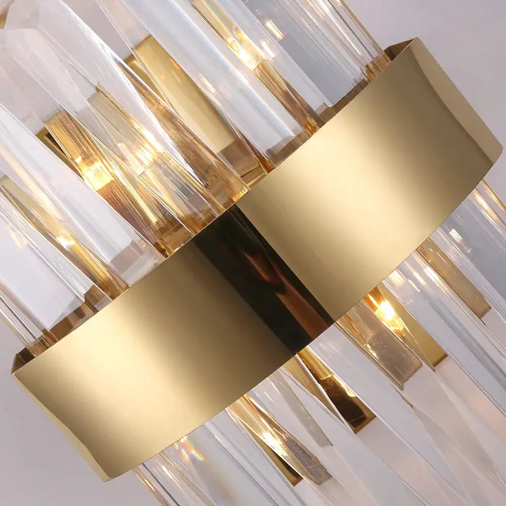 Luxury Modern Crystal Wall Sconce for Bedside Bedroom Hallway - Sconces