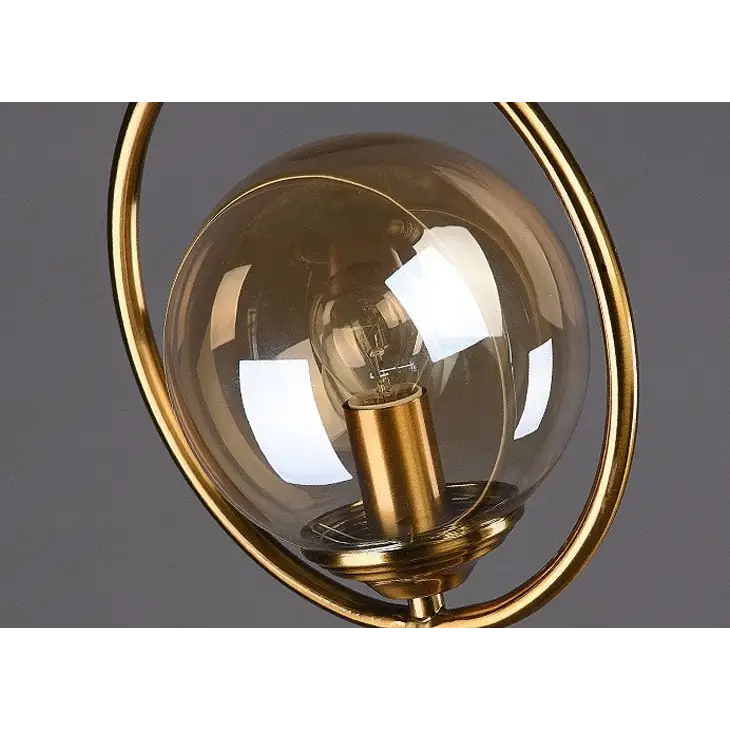 Modern Brass Glass Ball Ring Bedside Table Lamp - Home & Garden > Lighting Lamps