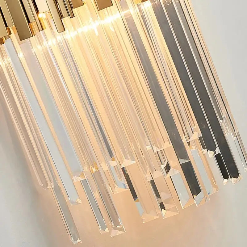 Modern Gold Crystal Wall Sconce for Bedside,Bedroom,Hallway - Sconces