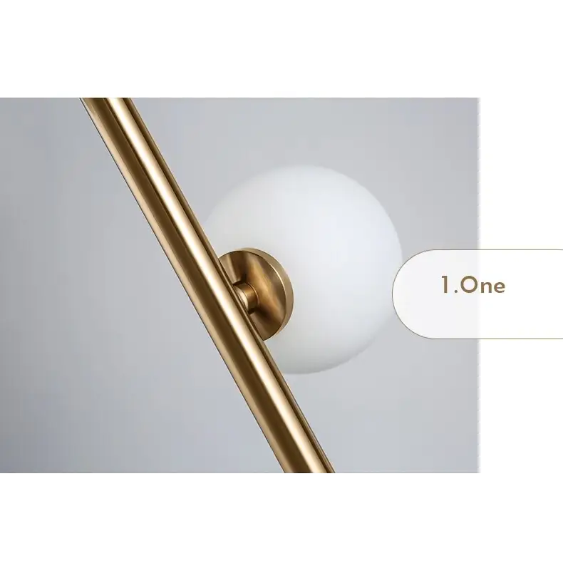 Modern Gold Glass Ball Floor Lamp for Living Bedroom - Lighting > Table & Lamps