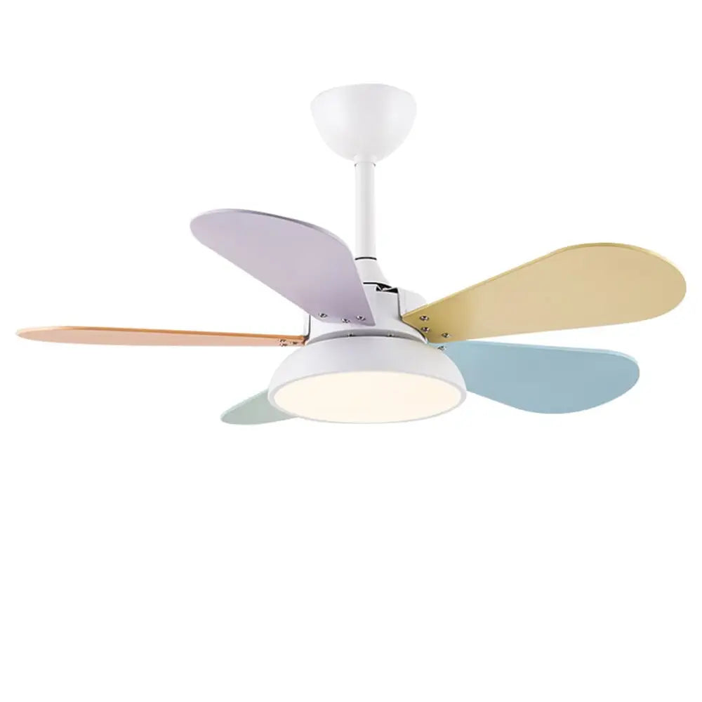 Nordic Cartoon Noiseless Kids Ceiling Fan with Lights - Lighting > Fans