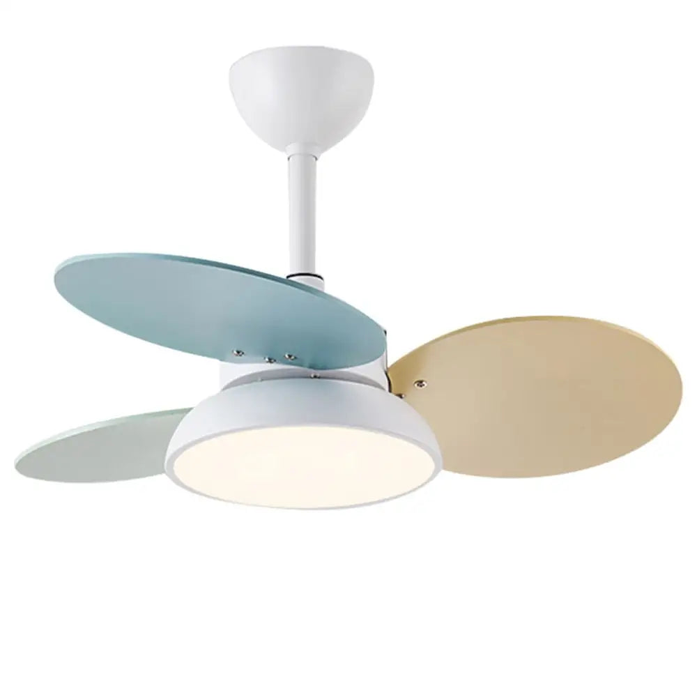 Nordic Cartoon Noiseless Kids Ceiling Fan with Lights - Lighting > Fans