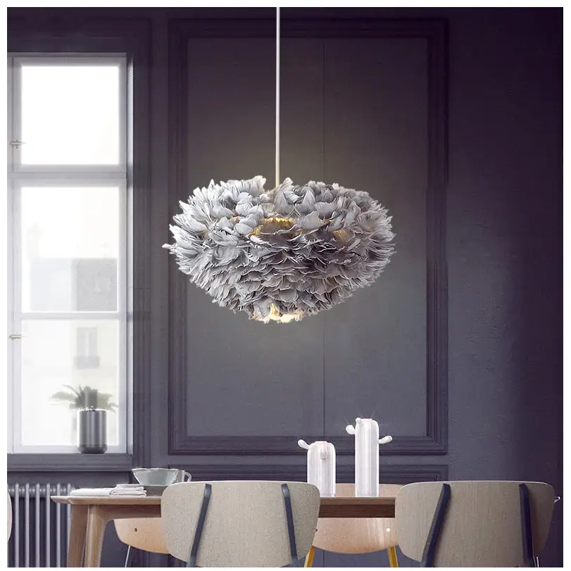 Nordic Feather Chandelier for Modern Interiors - Home & Garden > Lighting Fixtures