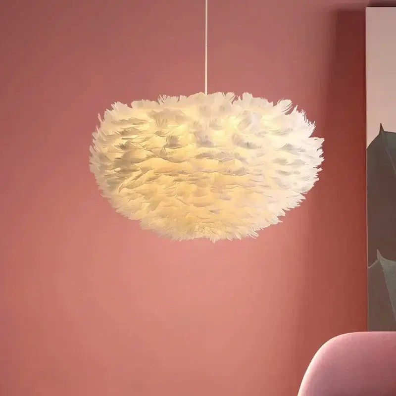 Nordic Feather Chandelier for Modern Interiors - Home & Garden > Lighting Fixtures