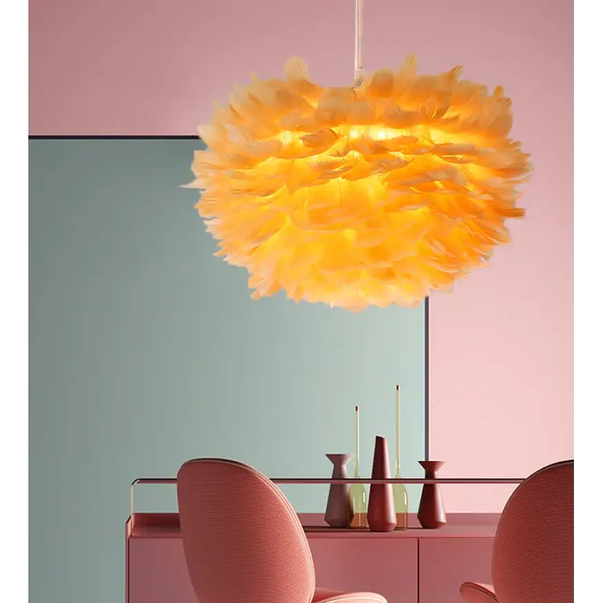 Nordic Feather Chandelier for Modern Interiors - Home & Garden > Lighting Fixtures