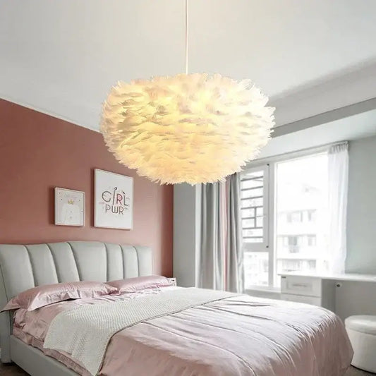 Nordic Feather Chandelier for Modern Interiors - Home & Garden > Lighting Fixtures