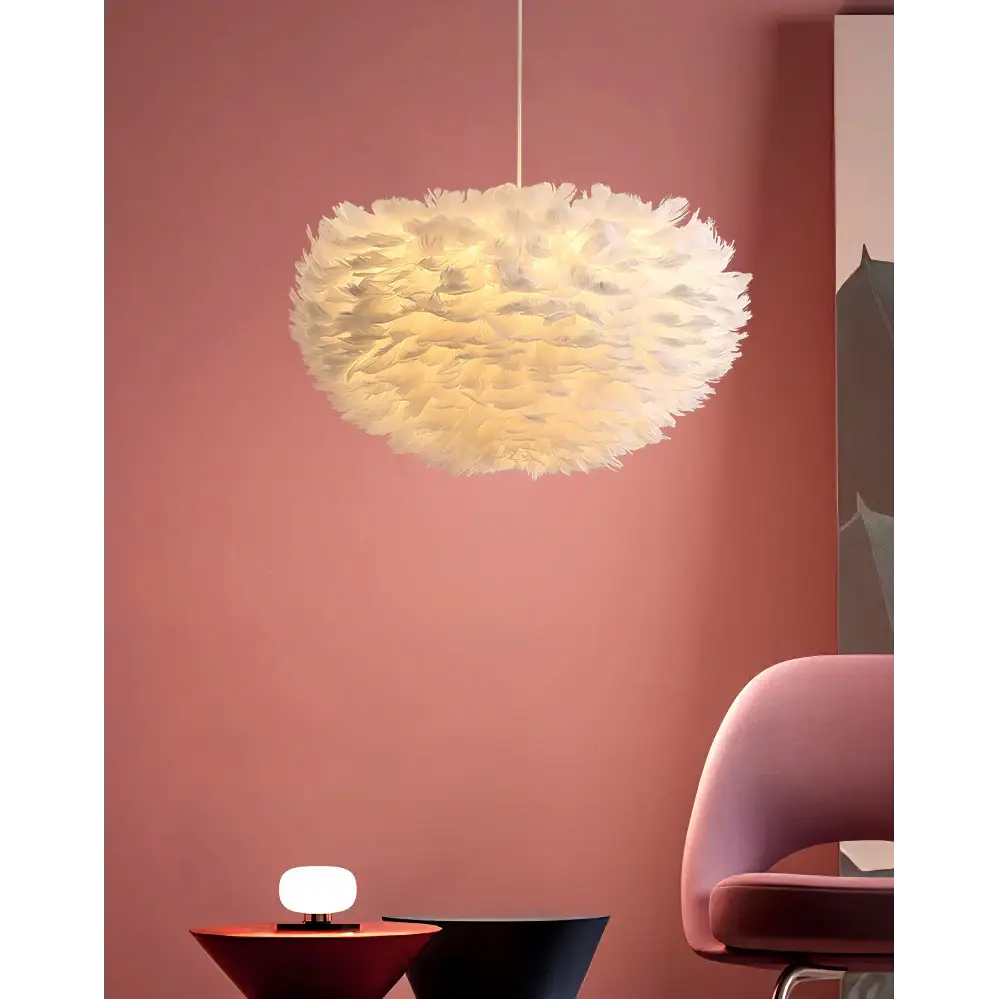 Nordic Feather Chandelier for Modern Interiors - Home & Garden > Lighting Fixtures