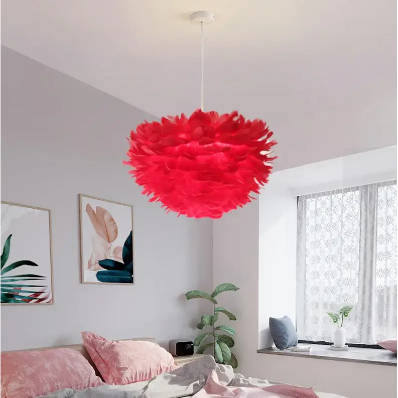 Nordic Feather Chandelier for Modern Interiors - Home & Garden > Lighting Fixtures