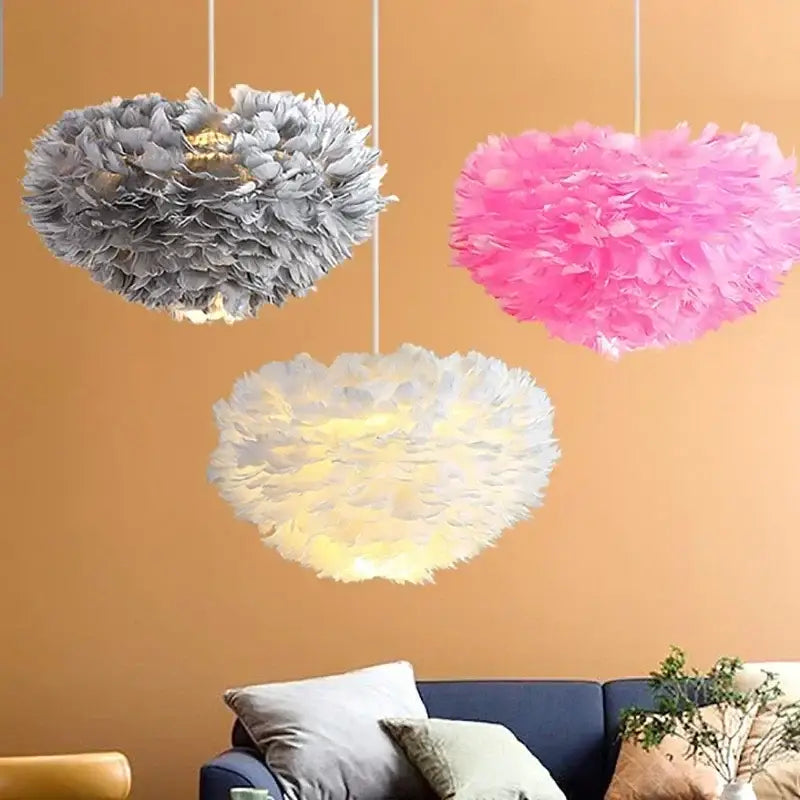 Nordic Feather Chandelier for Modern Interiors - Home & Garden > Lighting Fixtures