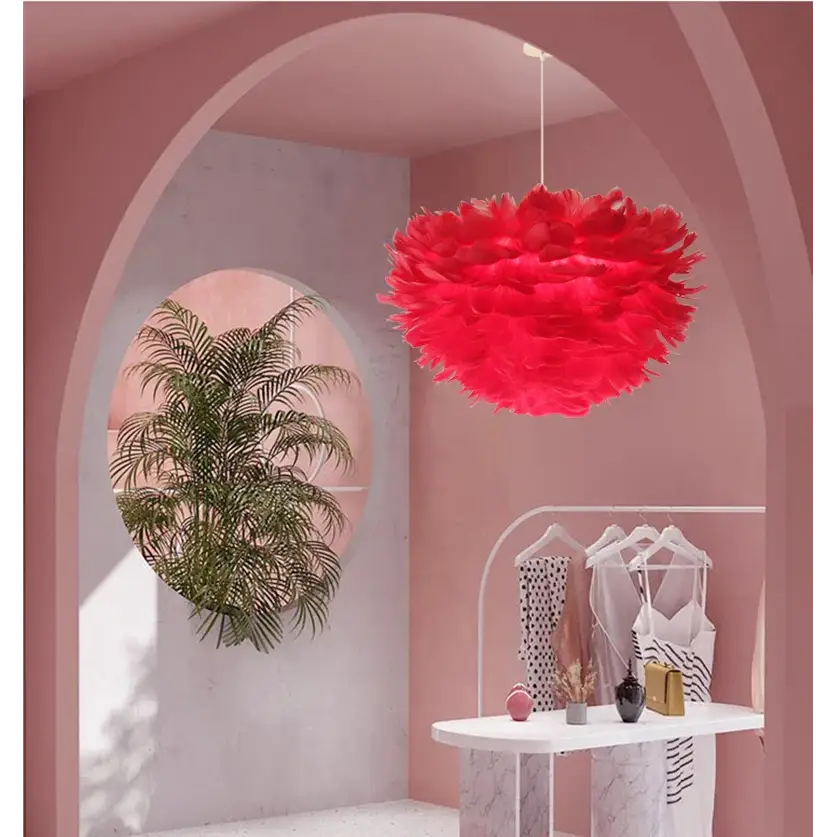 Nordic Feather Chandelier for Modern Interiors - Home & Garden > Lighting Fixtures