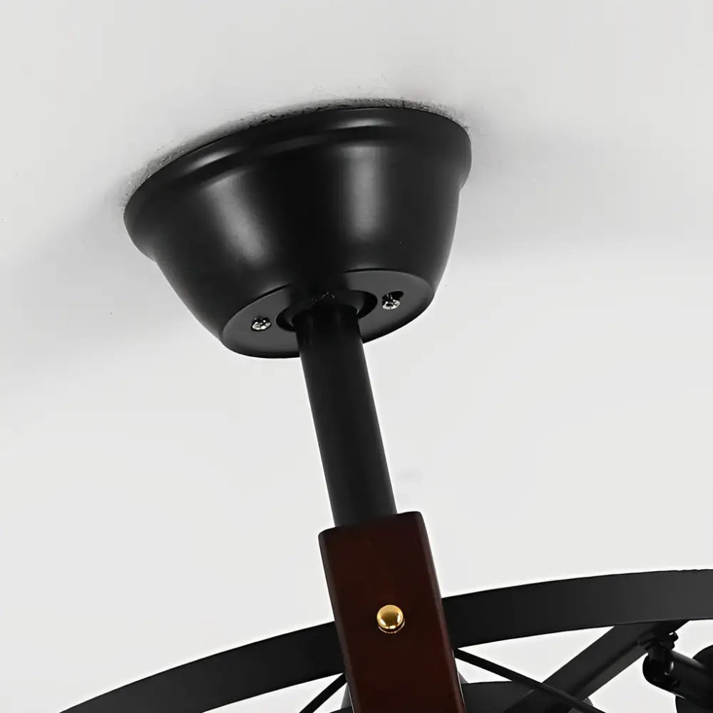 Retro American Style Bladeless Ceiling Fan with Chandelier - Lighting > lights Fans
