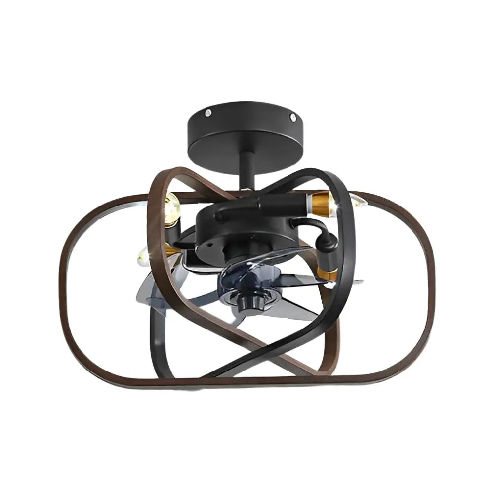 Rustic Bladeless Ceiling Fan with LED Light - Lighting > lights Fans