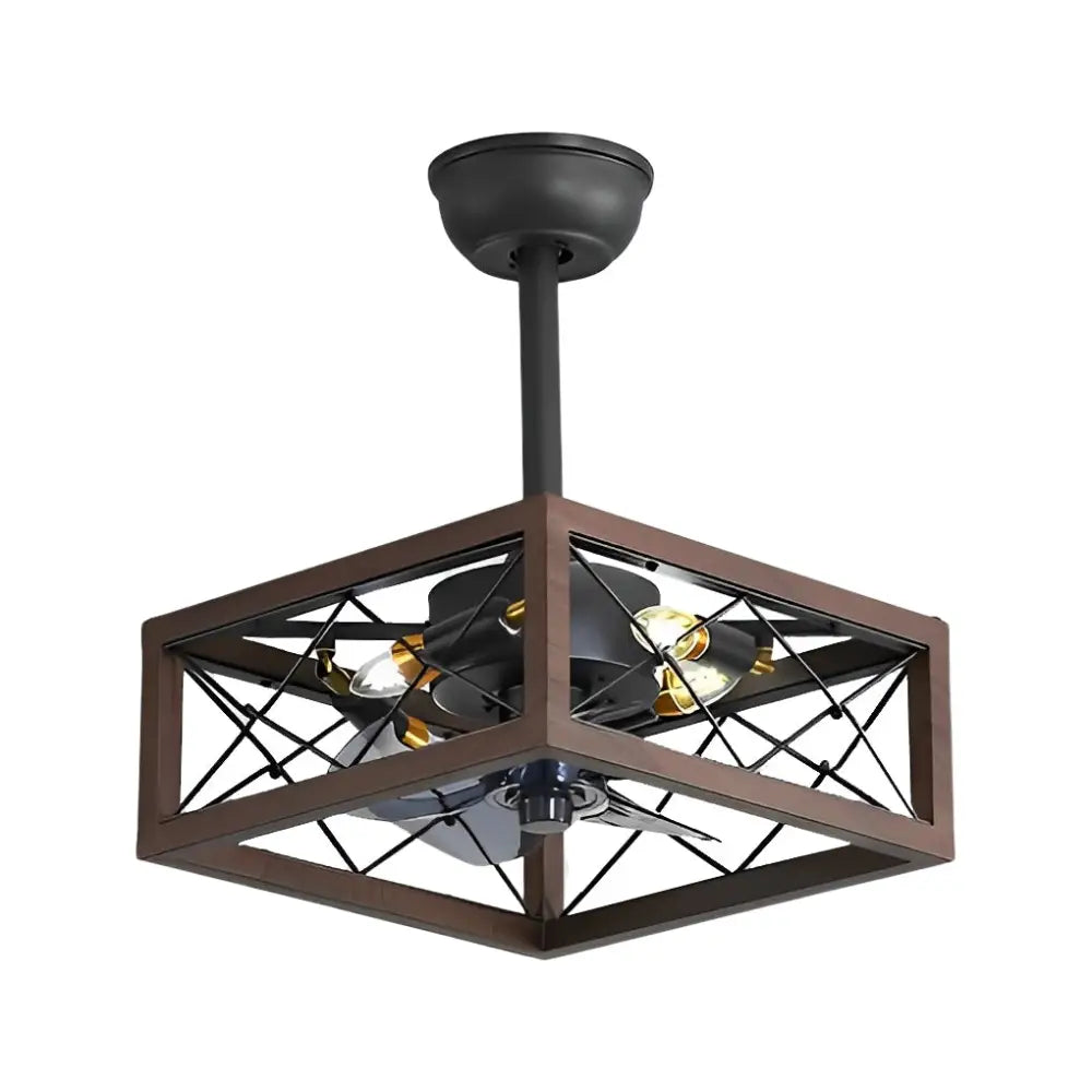 Rustic Bladeless Ceiling Fan with LED Light - Lighting > lights Fans