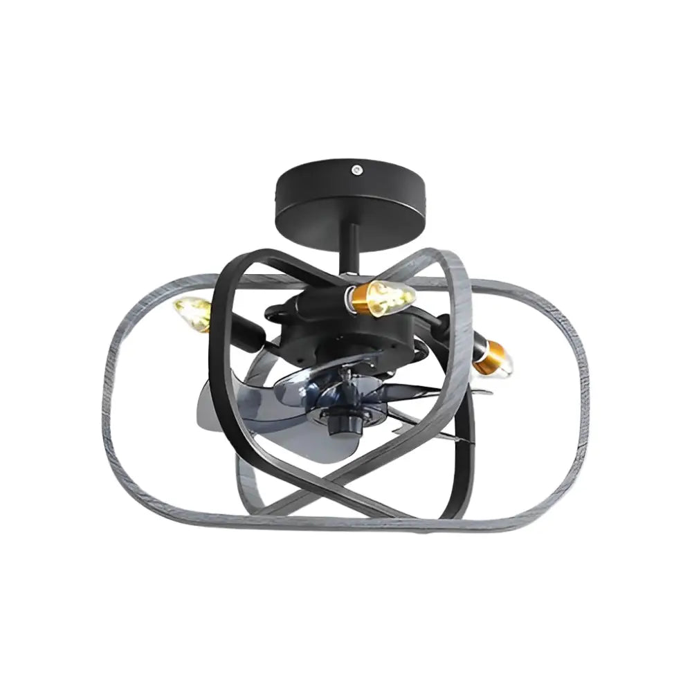 Rustic Bladeless Ceiling Fan with LED Light - Lighting > lights Fans