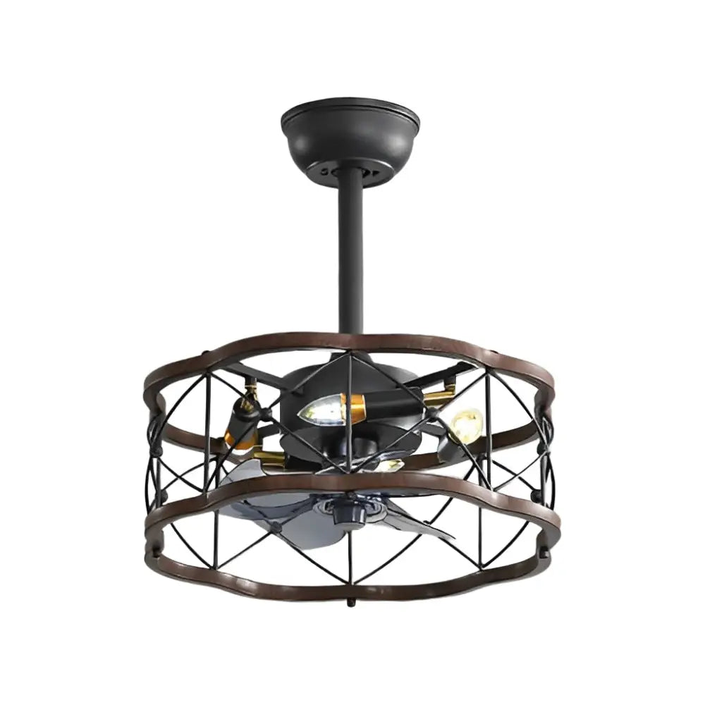 Rustic Bladeless Ceiling Fan with LED Light - Lighting > lights Fans