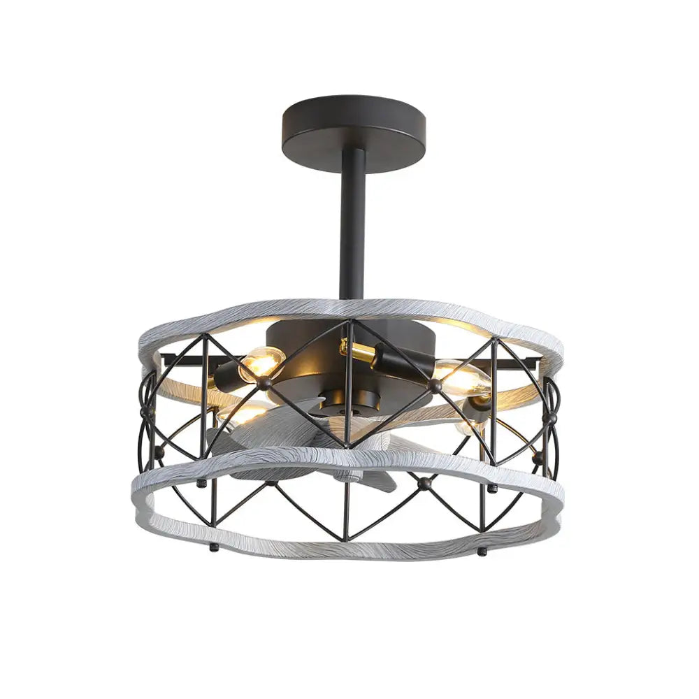 Rustic Bladeless Ceiling Fan with LED Light - Lighting > lights Fans