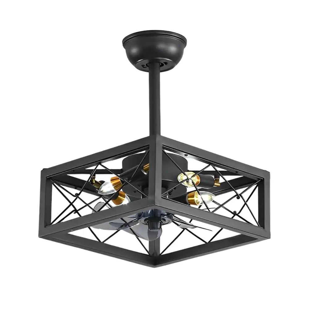 Rustic Bladeless Ceiling Fan with LED Light - Lighting > lights Fans