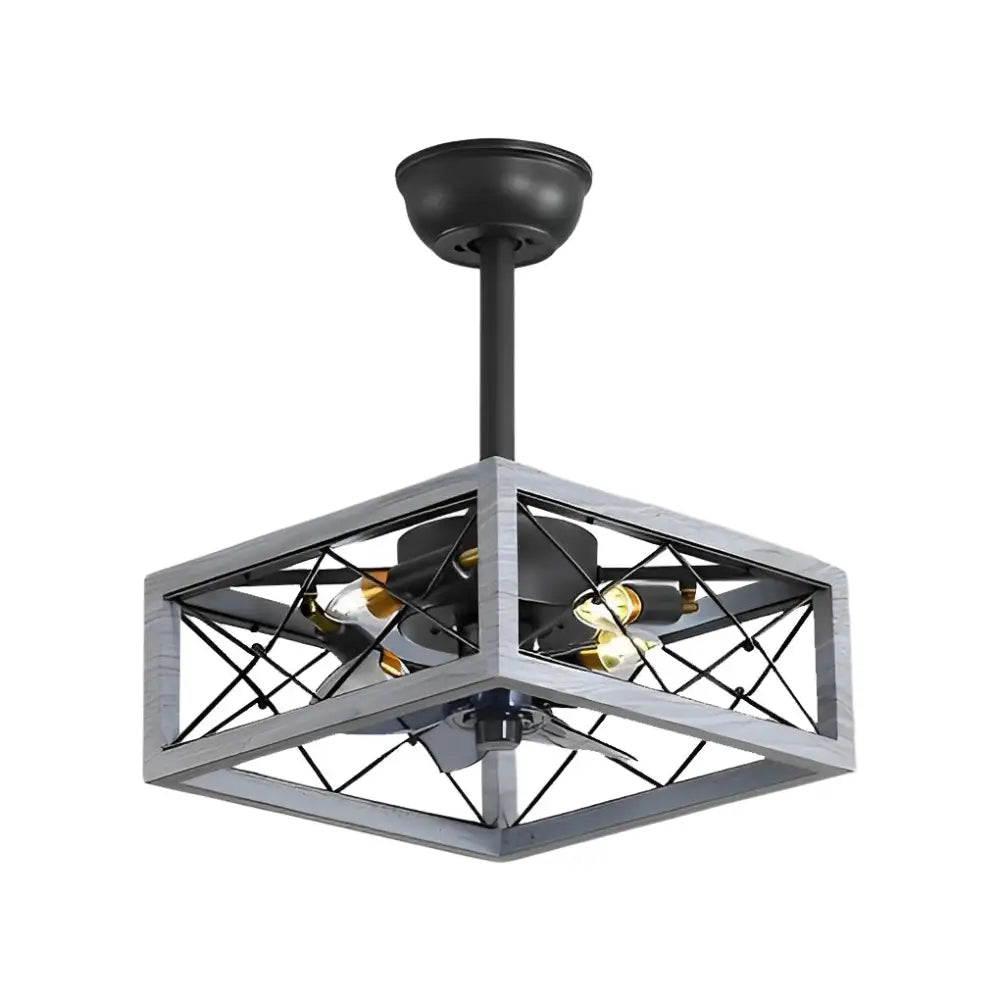 Rustic Bladeless Ceiling Fan with LED Light - Lighting > lights Fans