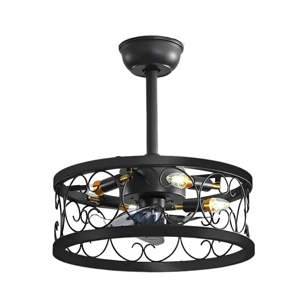 Rustic Bladeless Ceiling Fan with LED Light - Lighting > lights Fans