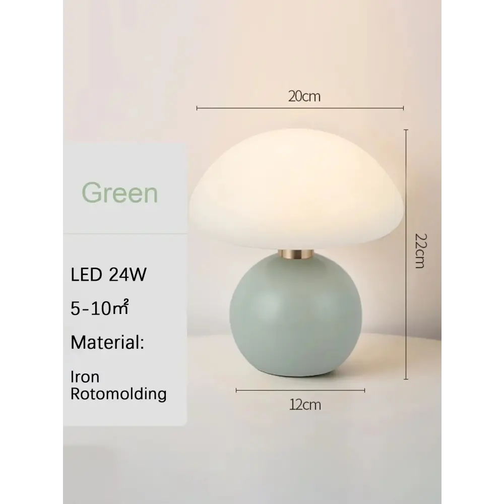 USB Mushroom Table Lamp - Decorative Lighting - WH / CH-01-Green - > & Floor Lamps lamps