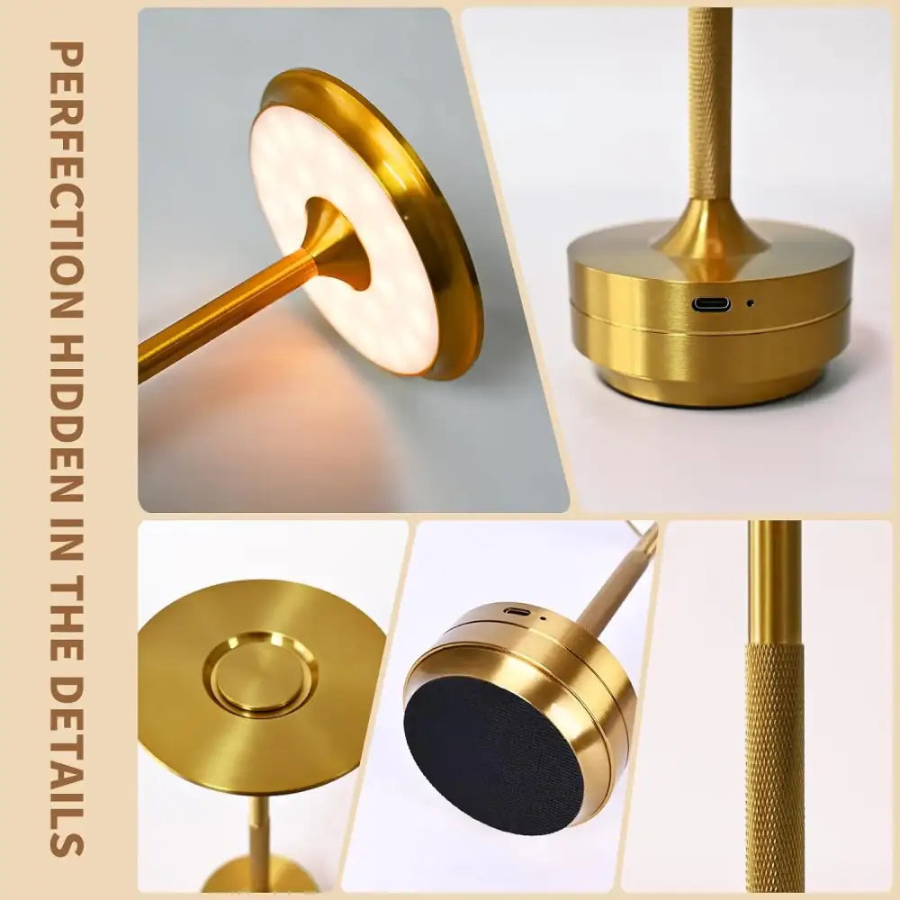 Wireless Aluminum LED Desk Lamp with Touch Control - Lighting > Table & Floor Lamps lamps