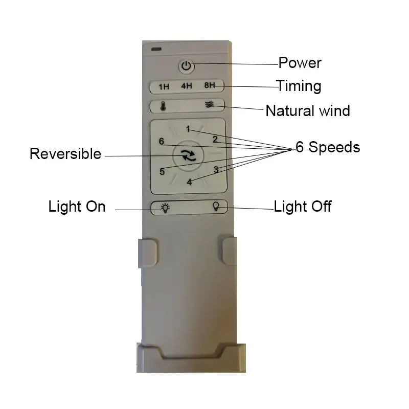 Wooden DC Motor Ceiling Fan without Light for Living,Bedroom - Fans