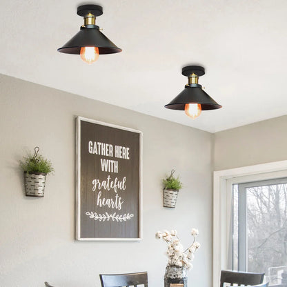 Vintage Industrie Pendelleuchte Retro Schwarze Lampe