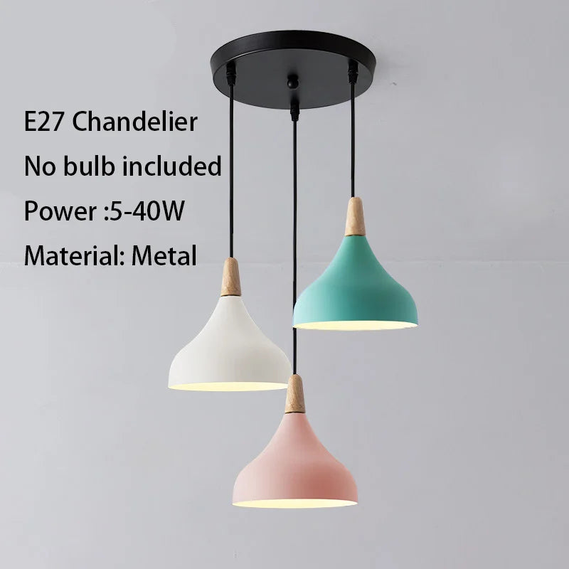 Nordische Macaron-Pendelleuchte Moderne Esszimmerlampe