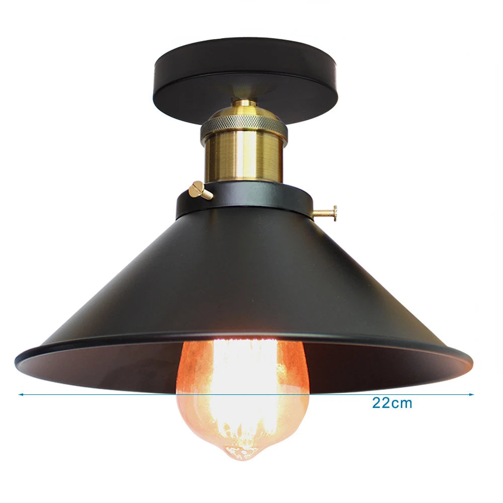Vintage Industrial Pendant Light Retro Black Lamp 1B3