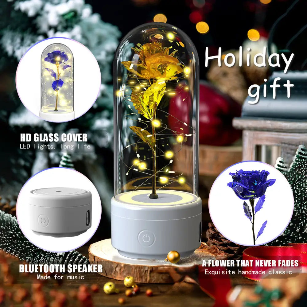 2-in-1 Rose LED Light & Bluetooth Speaker Gift - Lighting > Table Floor Lamps lamps