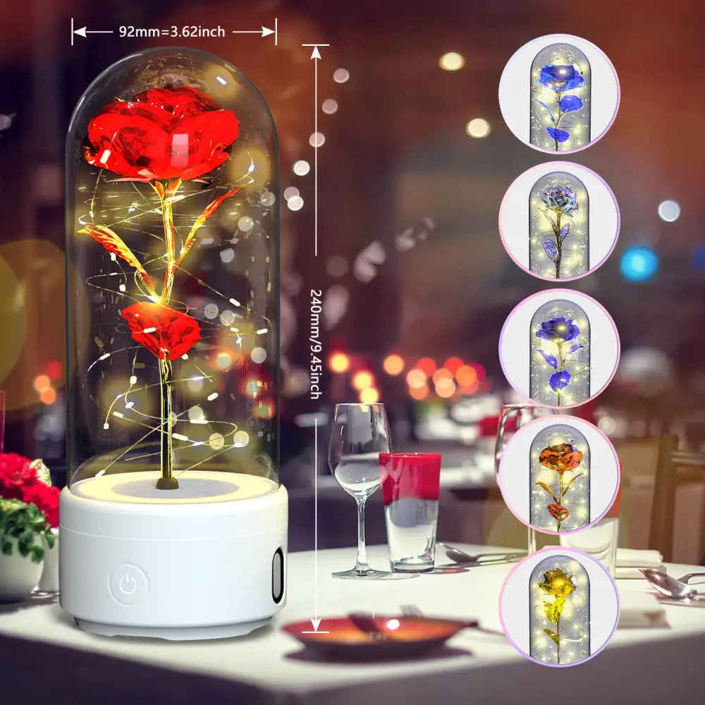 2-in-1 Rose LED Light & Bluetooth Speaker Gift - Lighting > Table Floor Lamps lamps