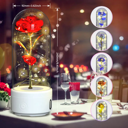 2-in-1 Rose LED Light & Bluetooth Speaker Gift - Lighting > Table Floor Lamps lamps