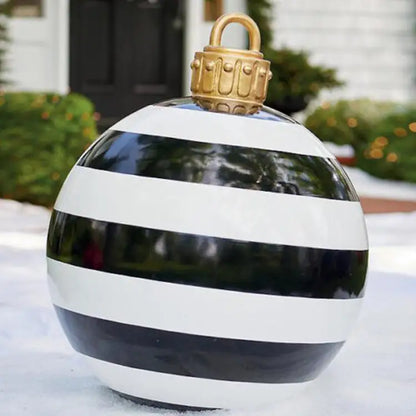 60CM Inflatable Christmas Ornament Ball – Outdoor PVC Decor - Home & Garden > Seasonal