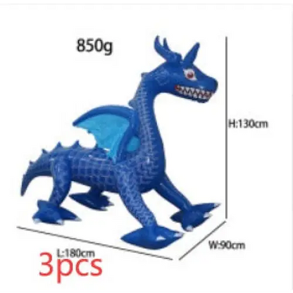 60CM Inflatable Christmas Ornament Ball – Outdoor PVC Decor - Dark Blue / 3PCS / 60cm