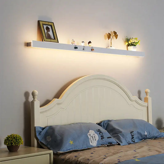 Bookshelf-Shaped LED Wall Lamp for Living Bedroom - White / L39.4’ / L100.0cm